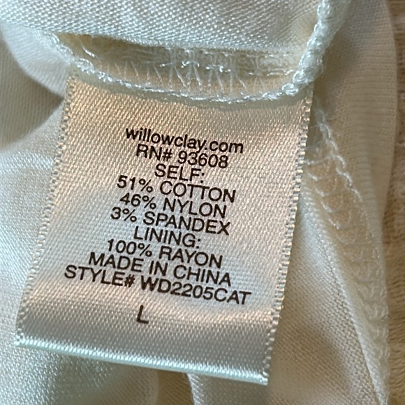 ⭐️NWT!⭐️Anthro Willow & Clay Lace Bodycon Mini Dress Scoop Back MEASUREMENTS Lg - Picture 8 of 12